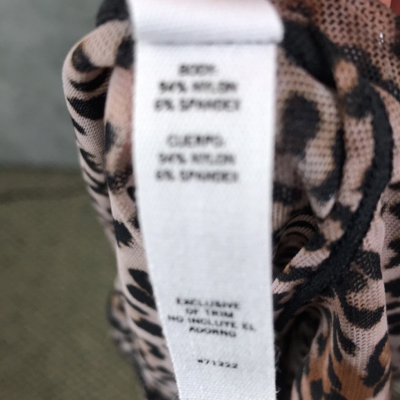 Steve Madden Sheer Animal Print Sleeveless Body Suit New with tags - Picture 8 of 8